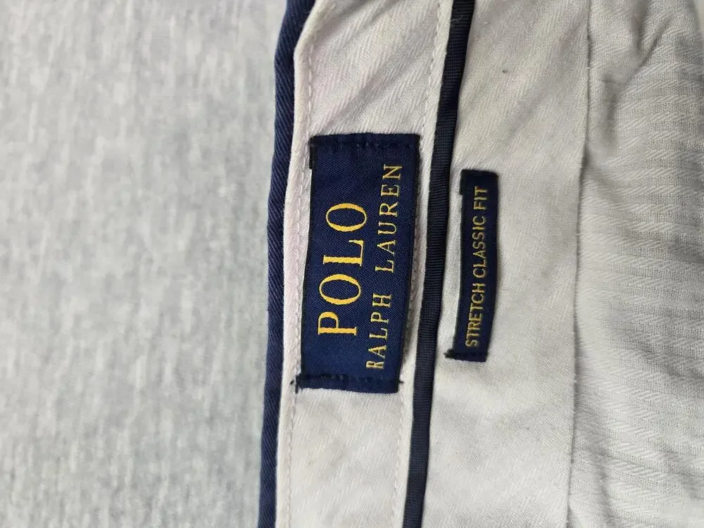 Polo Ralph Lauren Shorts Mens 33 Blue Chino Stretch Pony Embroidered Summer